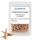 Wooden Wedges, Assorted, Triangular Shape — 500/Box