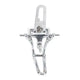 RMH3 Dental Zinc Alloy Spring Articulator, Small