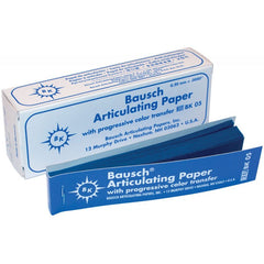 Bausch.008" Blue Articulating Paper Strips, 200 Microns, 300 Strips
