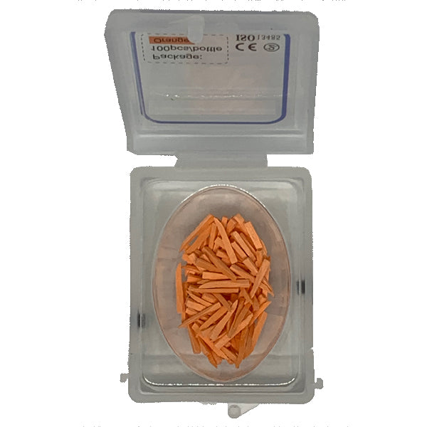 Poly-Wooden 11mm Wedges, Orange, 1.3 x 1.5 x 11mm — 100/Pack
