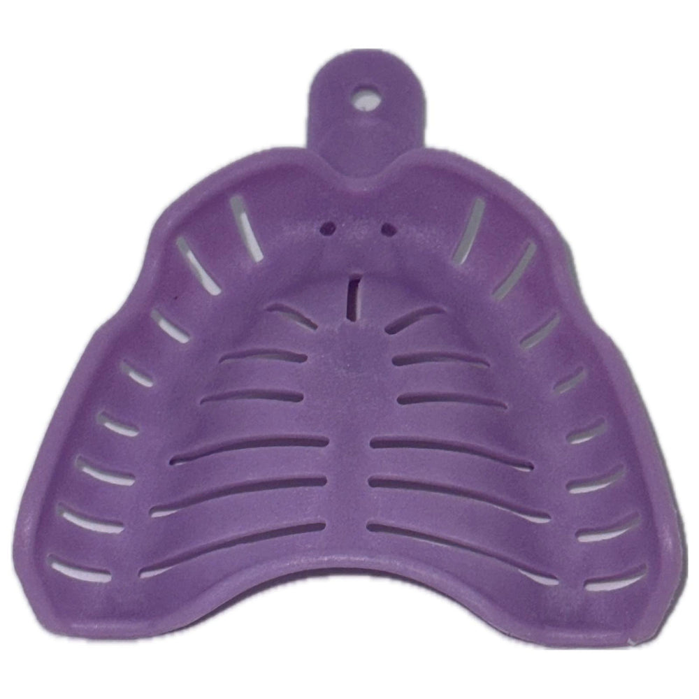 RMH3 Dental Supply Edentulous #1 Upper Large Perforated Impression Tray — 12/Pack