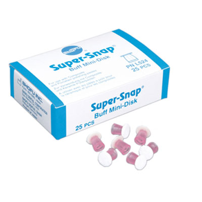 Shofu Super-Snap Mini Buff, Pop-On Mini-Disc, 25/pk