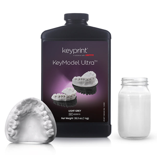 Keystone KeyPrint KeyModel Ultra 3D Printing Resin, Light Grey, 1kg
