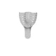 Light Blue #3 Medium Upper Perforated Disposable Impression Tray — 12/Pack