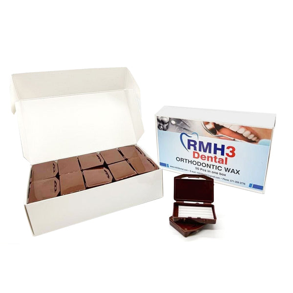 RMH3 Dental Supply Orthodontic Wax Chocolate Scented 1 Box