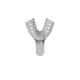 Light Blue #4 Medium Lower Perforated Disposable Impression Tray — 12/Pack
