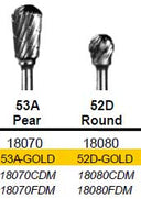 Buffalo Round (52D) TNT-Coated Dual Cut Regular HP Carbide Bur thumbnail 2