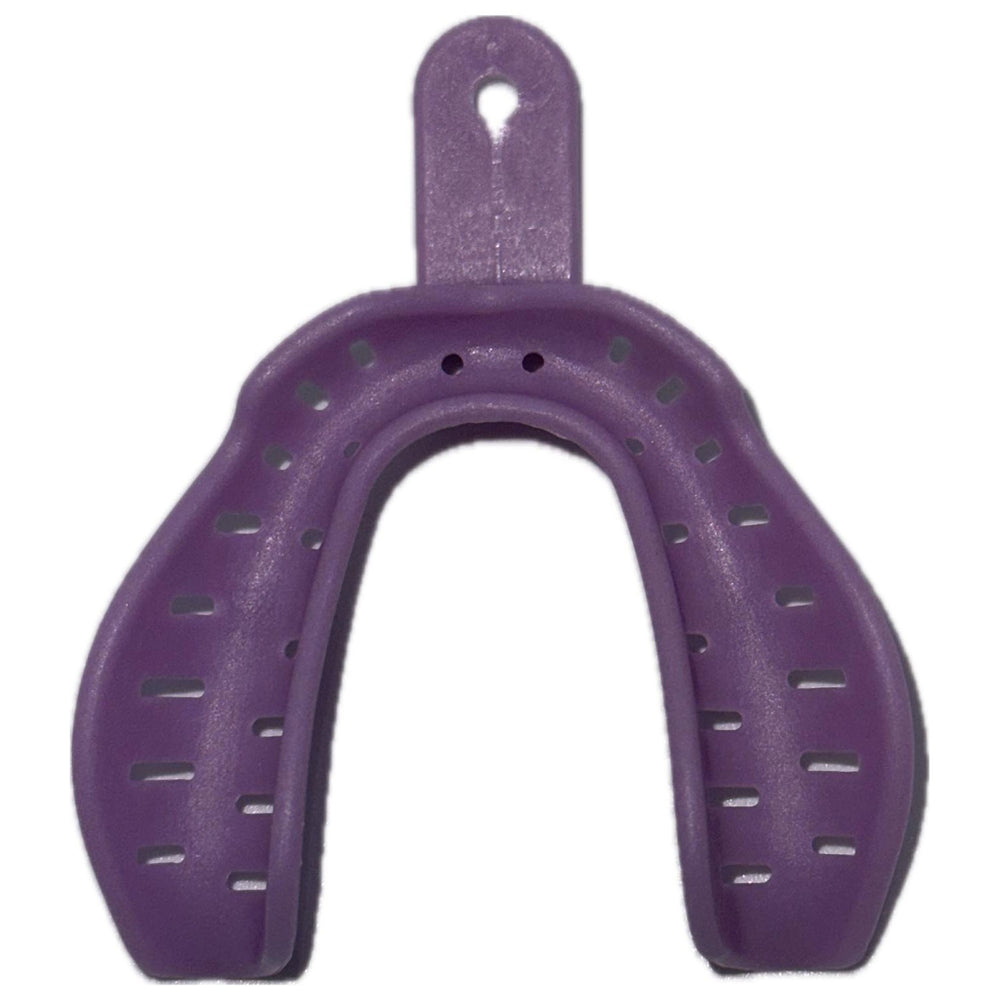 RMH3 Dental Supply Edentulous #2 Lower Large Perforated Impression Tray — 12/Pack
