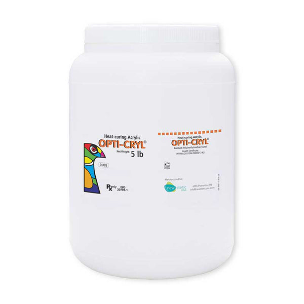 New Stetic Opti-Cryl Heat Curing Acrylic, Original, 5 lb