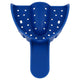 Dark Blue #1 Large Upper Perforated Disposable Impression Tray — 12/Pack