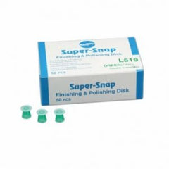 Shofu Super-Snap Polishing Green Mini Double-Sided Disc, Fine, Aluminum Oxide, 50/pk