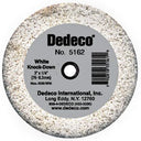 Dedeco White Knock-Down Stone Lathe Wheel 5162 (3" x 3/8") — 1/Unit thumbnail 2