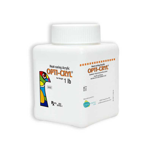 New Stetic Opti-Cryl Heat Curing Acrylic Powder, Meharry/Light Pink
