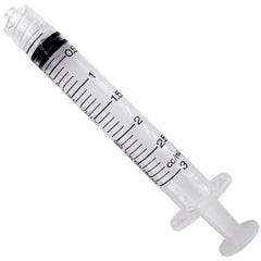 Syringe, 3mL, Luer Lock, Sterile — 100/Pack