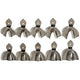 Stainless Steel Perforated Impression Trays, Set of 10