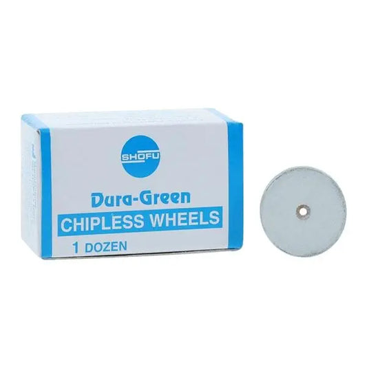 Chipless Wheel Unmounted Silicone Carbide Green 12Box Shofu Dental Corp