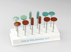 Shofu Gold Polishing Kit, HP Handpiece, Brownie/Greenie/Supergreenie, 12/pk