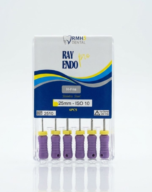 RayEndo Pro Stainless Steel, H-Files(6/Box)