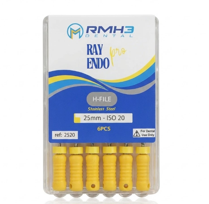 RayEndo Pro Stainless Steel, H-Files(6/Box)