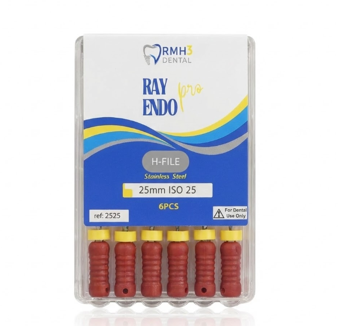 RayEndo Pro Stainless Steel, H-Files(6/Box)