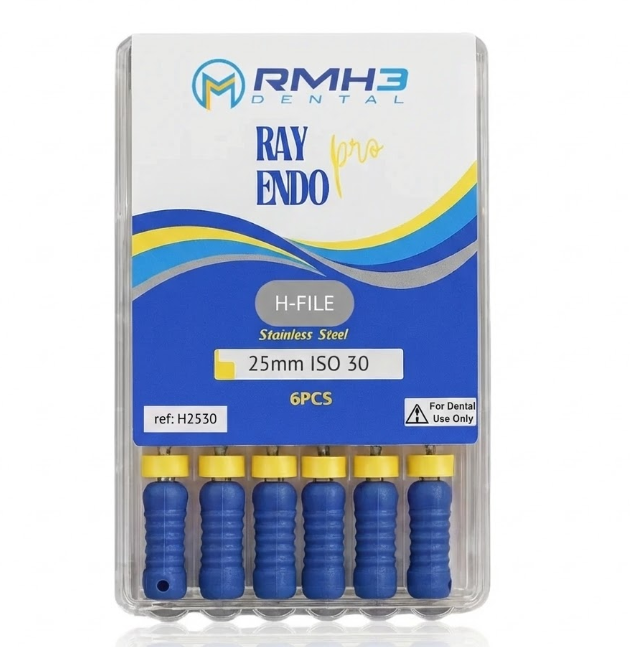 RayEndo Pro Stainless Steel, H-Files(6/Box)