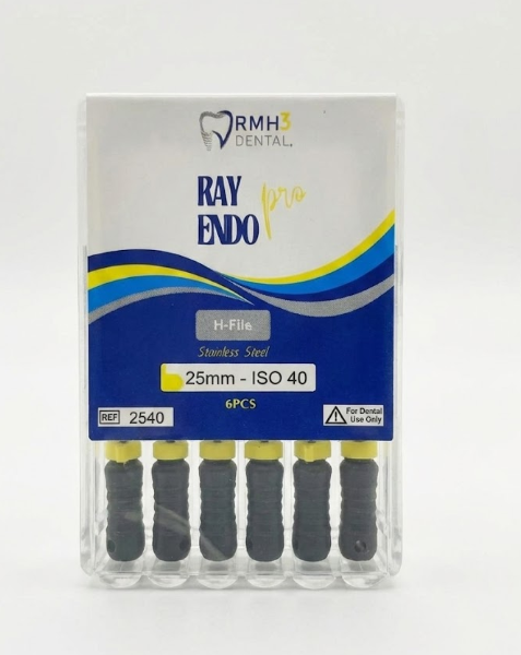 RayEndo Pro Stainless Steel, H-Files(6/Box)