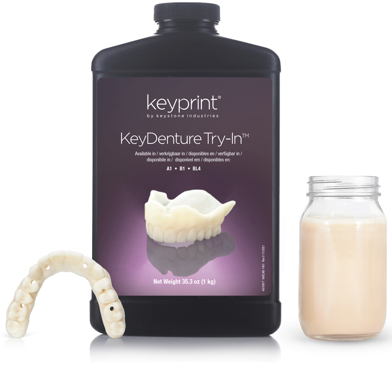 KeyDenture Try-In™ For detailed, quick, and easy denture try-ins