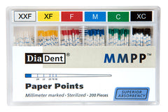 DiaDent Absorbent Paper Points, Slide Package #F