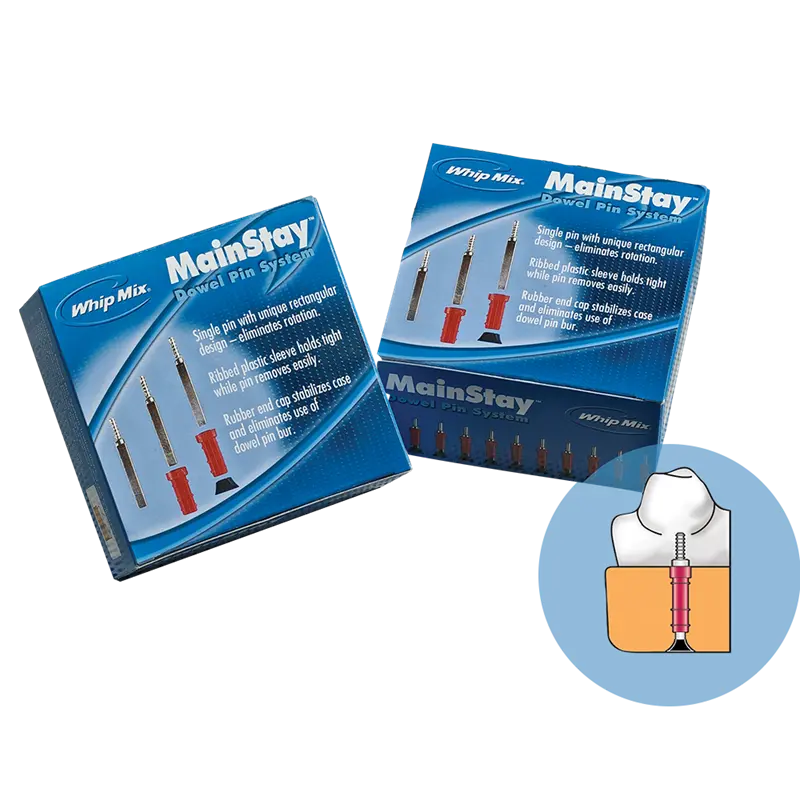 Pin System Unit MainStay™ Dowel Pin System Single Pin box of 1000 - Best Dental