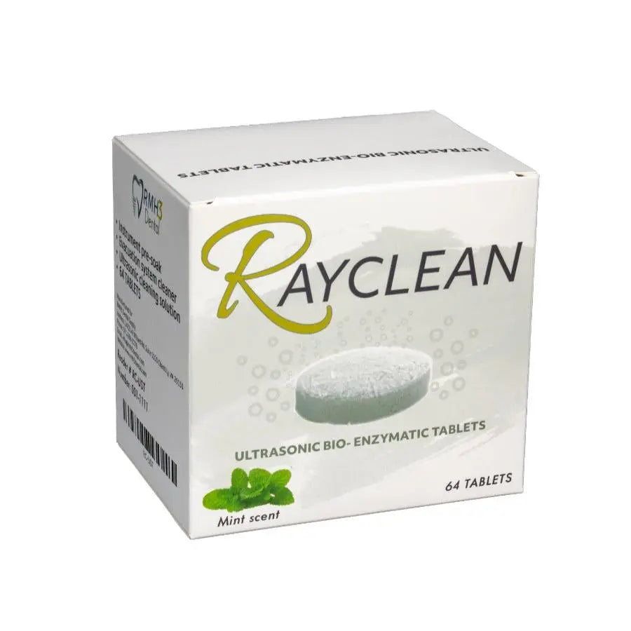 RayClean Ultrasonic Bio-Enzymatic Cleaning Tablets 64/bx - RMH3 Digital by RMH3 Dental