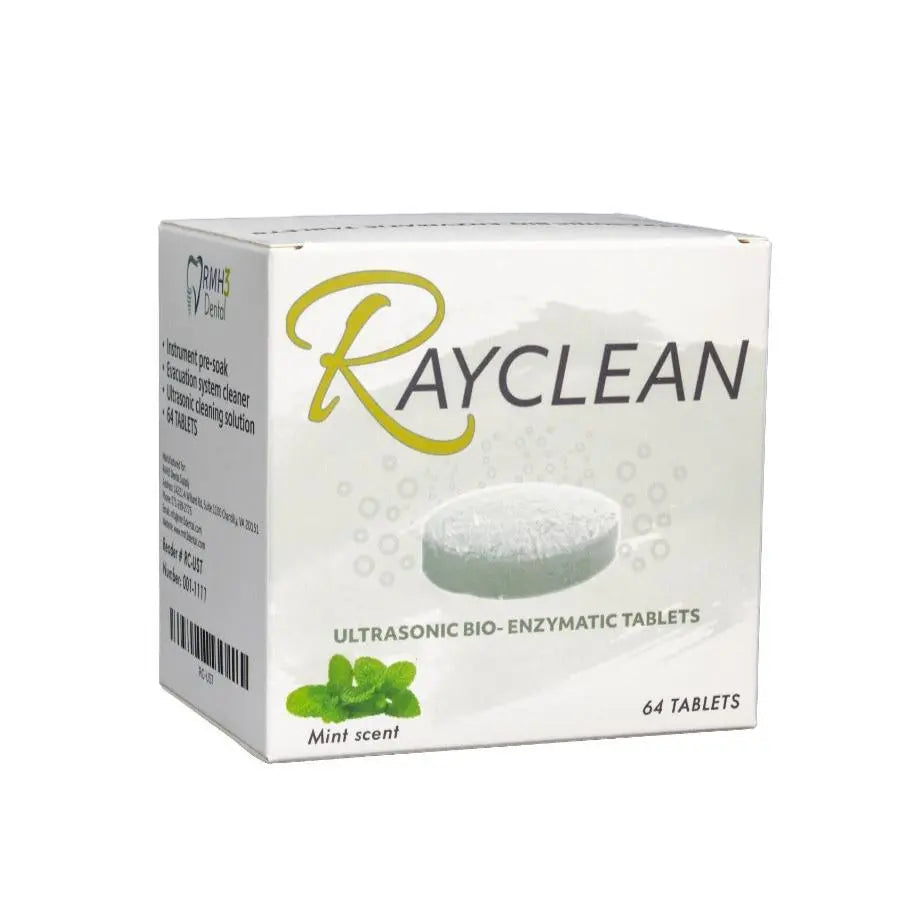 RayClean Ultrasonic Bio-Enzymatic Cleaning Tablets 64/bx - RMH3 Digital by RMH3 Dental