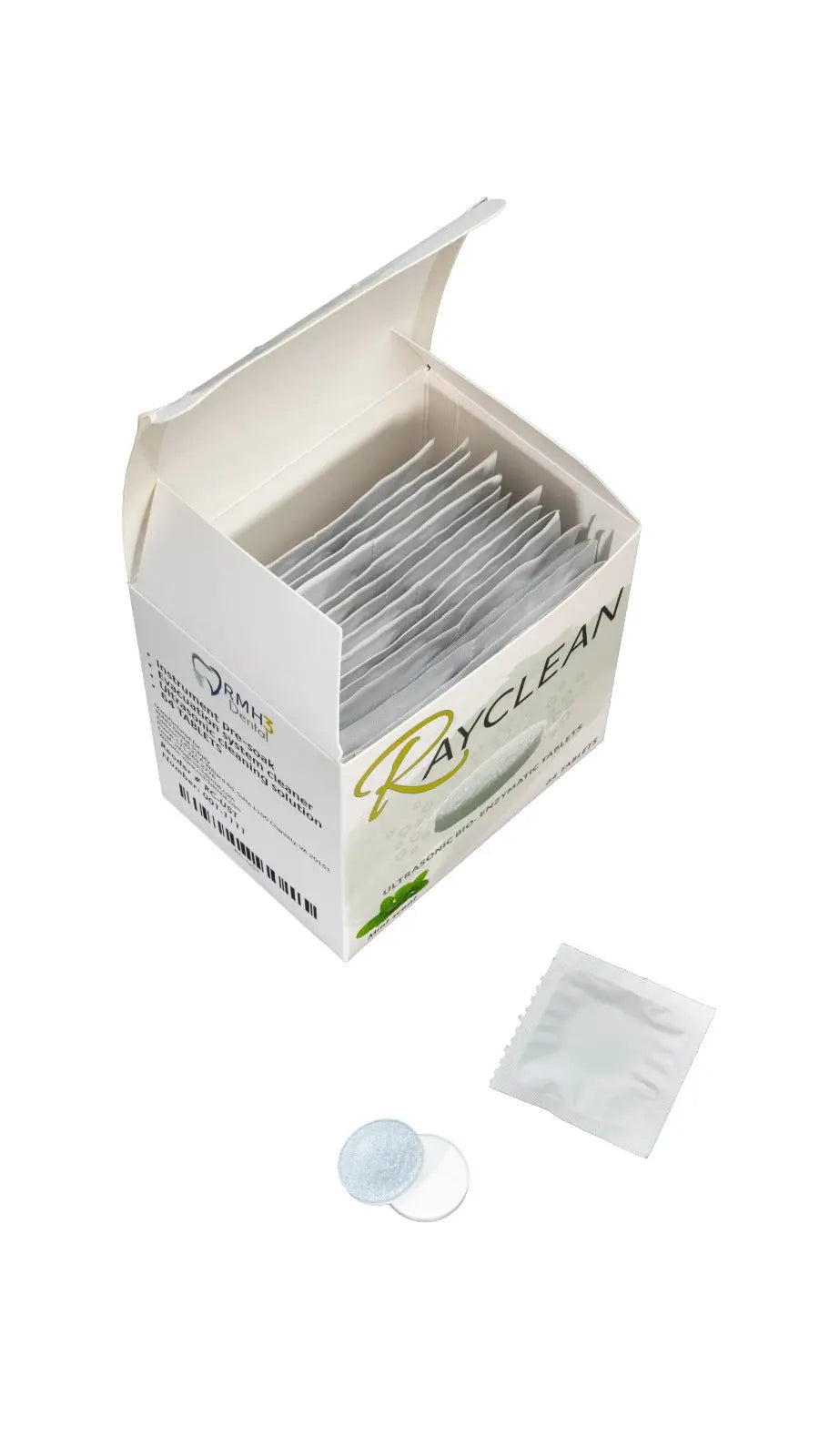 RayClean Ultrasonic Bio-Enzymatic Cleaning Tablets 64/bx - RMH3 Digital by RMH3 Dental