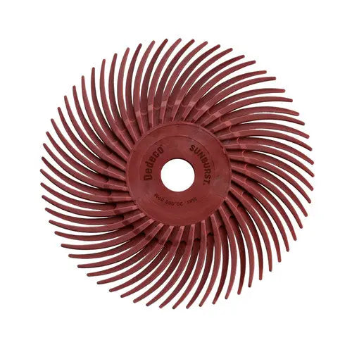 SUNBURST 3" TC Discs Red Standard 220 Grit Aluminum Oxide 12/Bx Dedeco