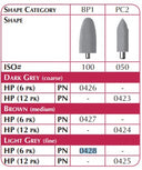 Shofu AcryPoint BP1 Medium, HP Handpiece, Brown, 6/pk thumbnail 2