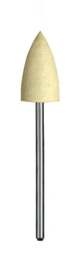 Silicone Polishers for Acrylics - Yellow (Fine) - Shape D - 3/32" Shanks 5/Bx Dedeco