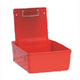 Lab Pan, Red Plastic with Metal Clip, 7.5" x 6" x 8.5", Each