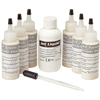 Lang Jet Tooth Shade Self-Curing Acrylic Resin, 6/1 Kit