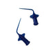 Micro Pre-Bent Plastic Needles, 25mm Diameter, Blue — 25/Pack