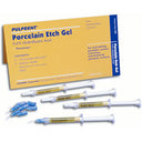 Pulpdent Porcelain Etch Gel 9.6% Hydrofluoric Acid Kit, 4 x 1.2 mL Syringes + 8 Tips thumbnail 3