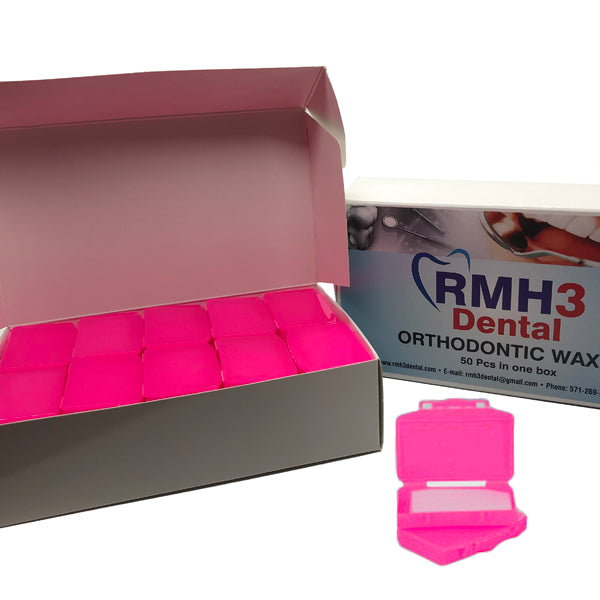 RMH3 Dental Supply Orthodontic Wax Strawberry Scented 1 Box