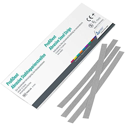 Becht ProfiDent Safe-Side Stainless Steel Separating Strips, 6mm, 12/Pk