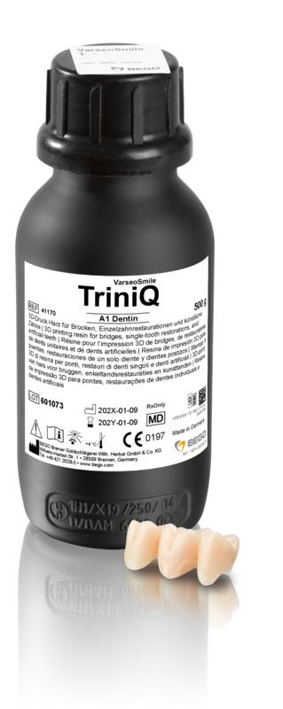 Bego VarseoSmile TriniQ 3D Printing Resin, Shade A1, 500g