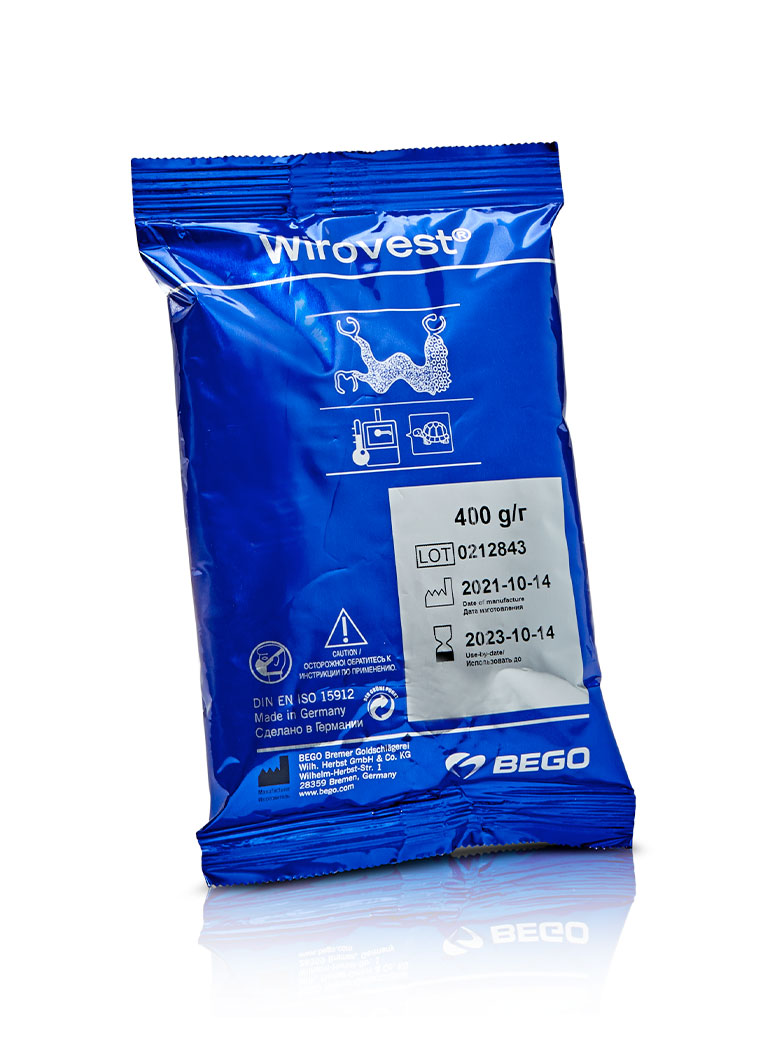 Bego Wirovest Phosphate-Bonded Partial Denture Investment, 45 x 400g