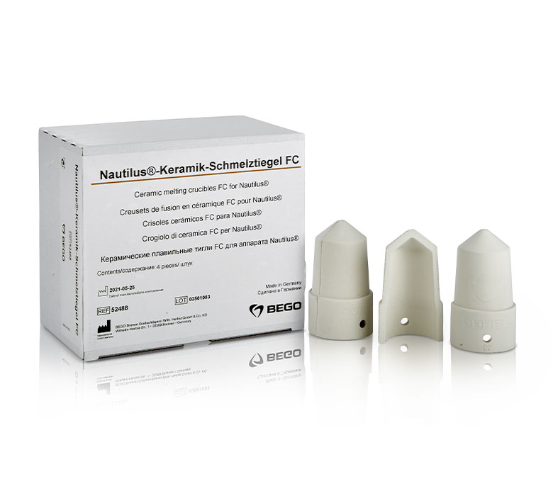 Bego Nautilus Ceramic Split Crucibles - Pkg Of 4
