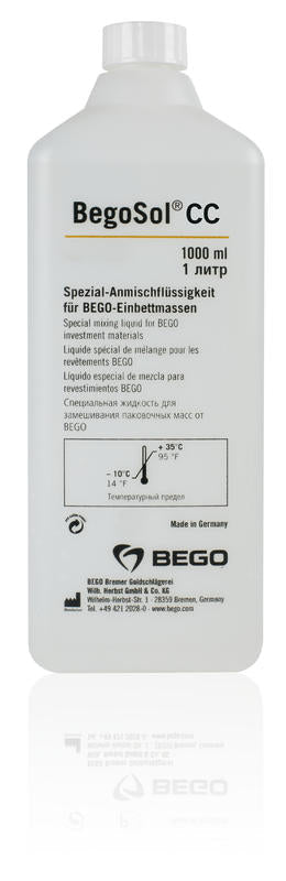Bego BegoSol CC Investment Mixing Liquid, 1 Liter