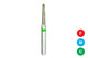 Beyes Dental 850/012-F Round End Taper Diamond Bur, Fine, 10/Pk