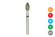 Beyes Dental 368/023-C Football Diamond Bur, Coarse, 10/Pk