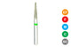 Beyes Dental 858/014-M Needle Diamond Bur, Medium, 10/Pk