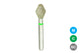 Beyes Dental 811/032-SC Barrel Diamond Bur, Super Coarse, 10/Pk