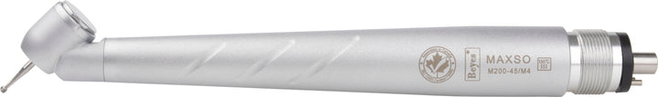 Beyes Dental M200 45-Degree Highspeed Handpiece, M4 Backend, Rear Exhaust, Stream Water, Non-Optic
